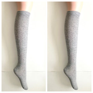Solid Color Knee-high Socks