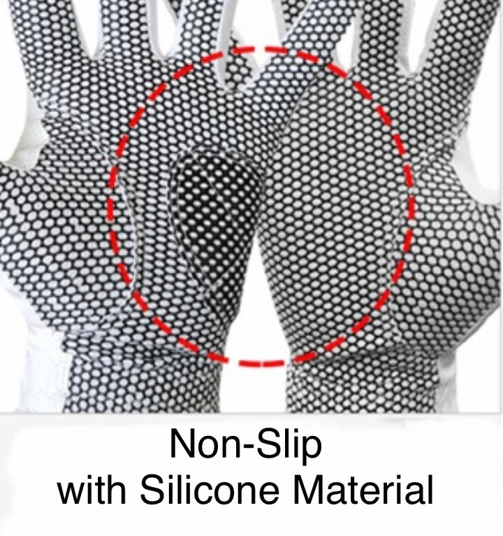 Men's Gray 2 Pack Left-Hand Golf Gloves Silicone Extra Grip