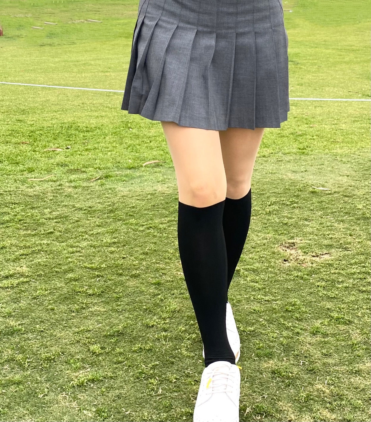 [Gamsung]Two Tone Knee-High Stocking