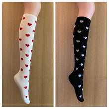 Load image into Gallery viewer, Golf Heart Color Knee-High Socks (4 Color)
