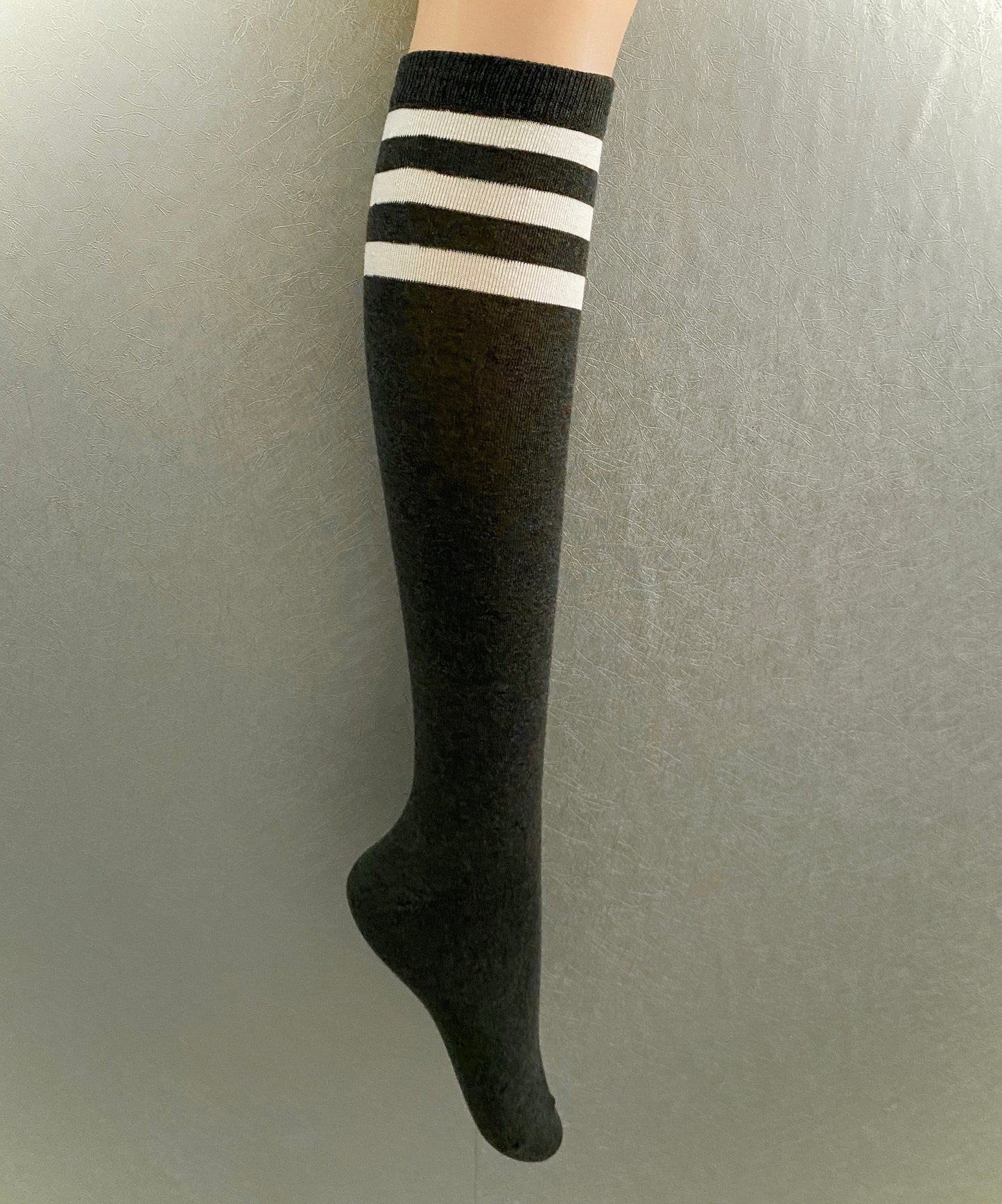 Golf Three-Striped Color Knee-high Socks ( 8 Color-Cobalt color added)